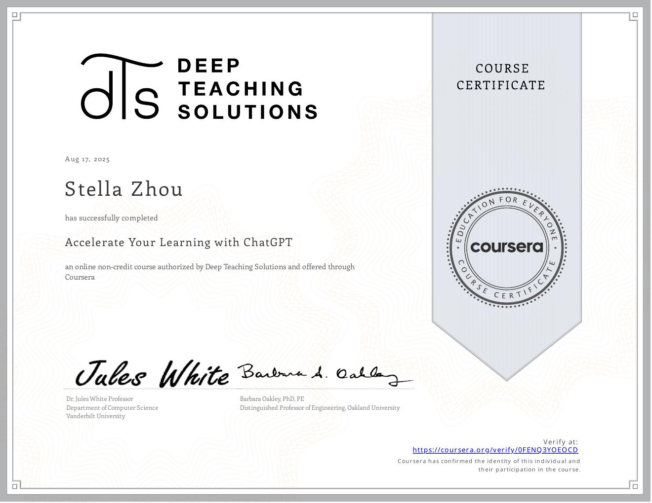 Coursera — Accelerate Your Learning with ChatGPT