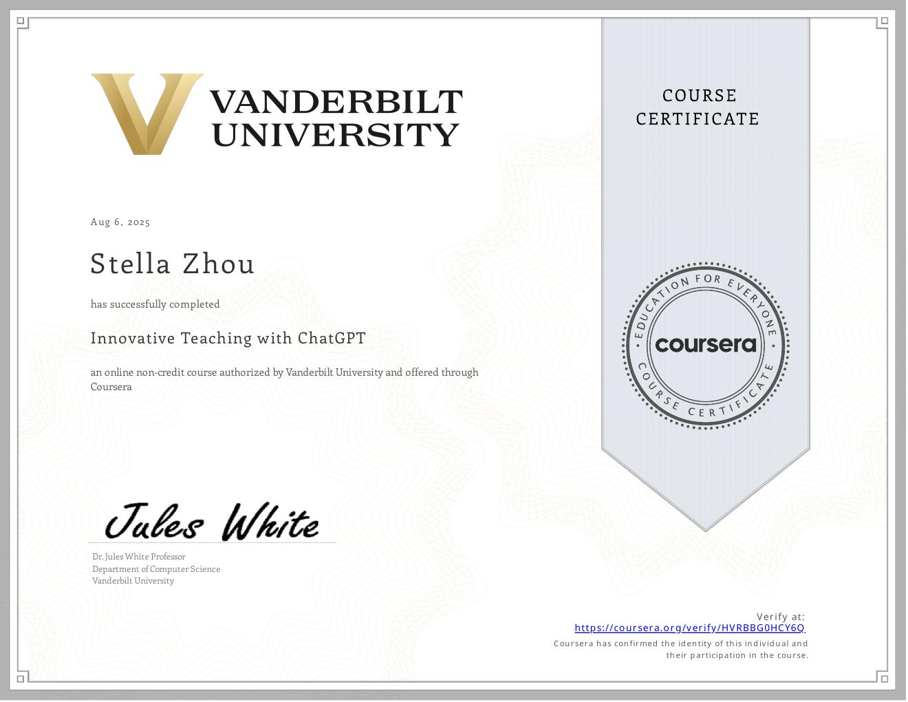 Vanderbilt University — Innovative Teaching with ChatGPT